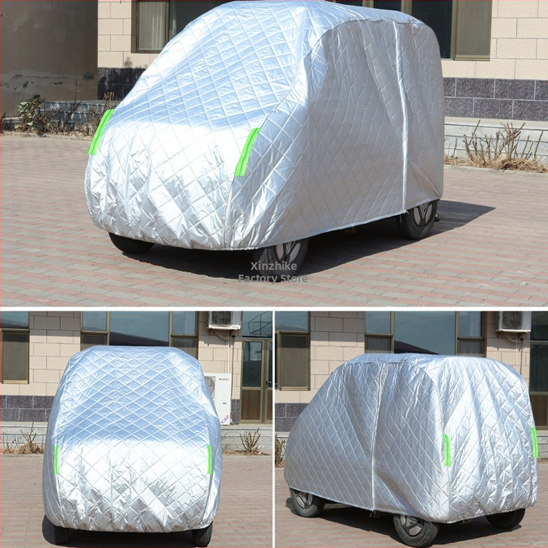 Déšťová ochrana pre elektrickú trojkolku a štvorkolesový skúter pre seniorov, s tepelnou izoláciou a ochranou proti slnku