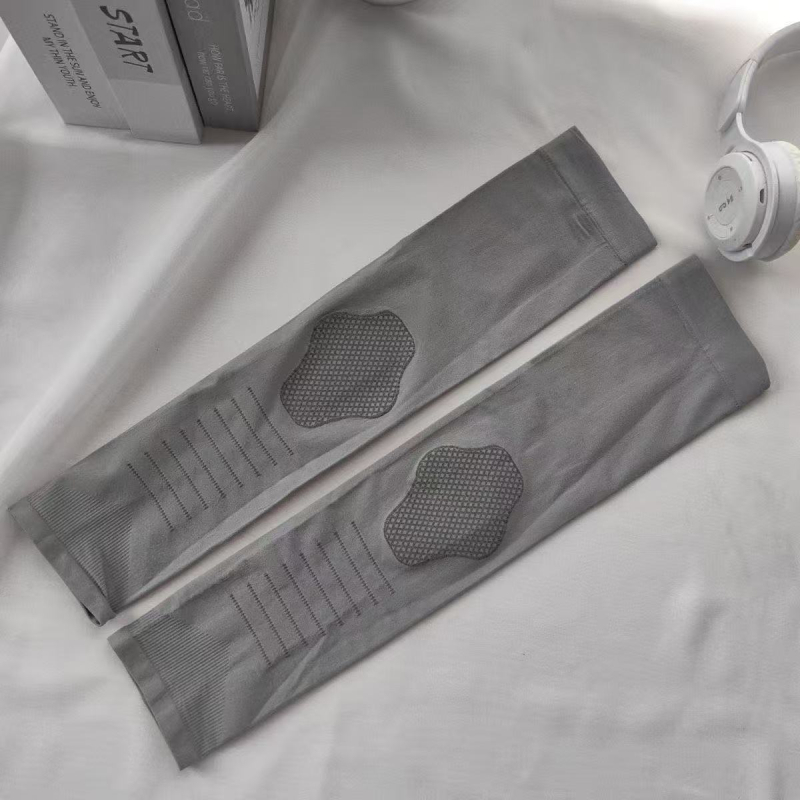 Nylonból készült karvédők csíkos mintával, férfiaknak, napsütés elleni védelem, kerékpározáshoz