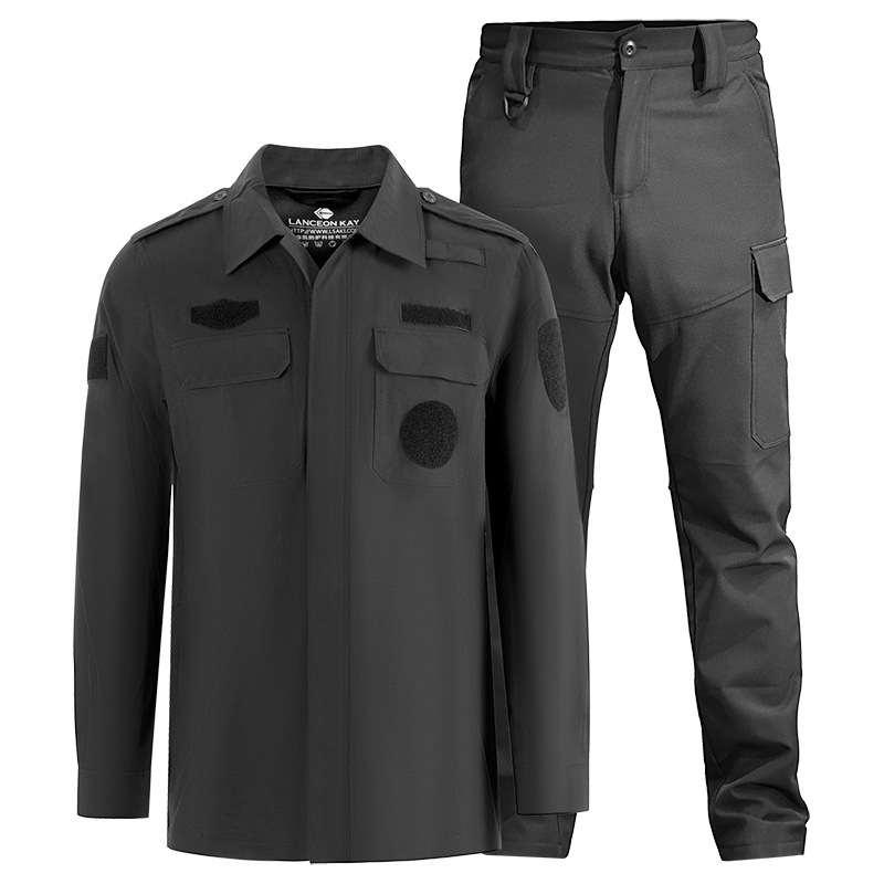 Langsenkai trening set, muški zimski taktički odijelo, s fleecem, za streljačke sportove i borilačke vještine.