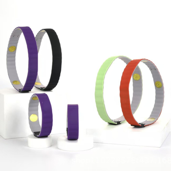 5-chipes harmadik generációs energiakarkötő, szilikonból, kézzel készített, uniszex hullámos formával, sportos egészség ékszer