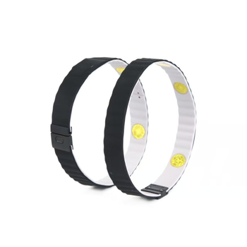 5-chipes harmadik generációs energiakarkötő, szilikonból, kézzel készített, uniszex hullámos formával, sportos egészség ékszer