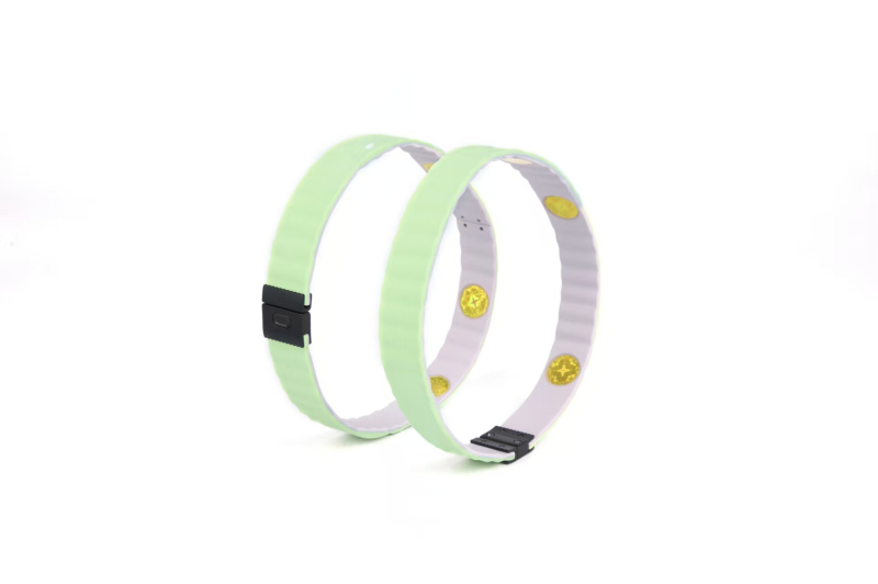 5-chipes harmadik generációs energiakarkötő, szilikonból, kézzel készített, uniszex hullámos formával, sportos egészség ékszer