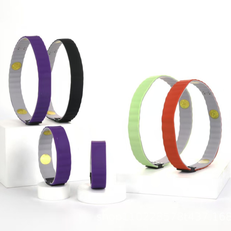 5-chipes harmadik generációs energiakarkötő, szilikonból, kézzel készített, uniszex hullámos formával, sportos egészség ékszer