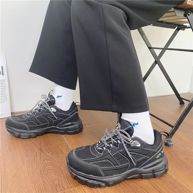 Sportske casual tenisice, britanski stil, gornji PU+mreža, EVA potplat, vezanje