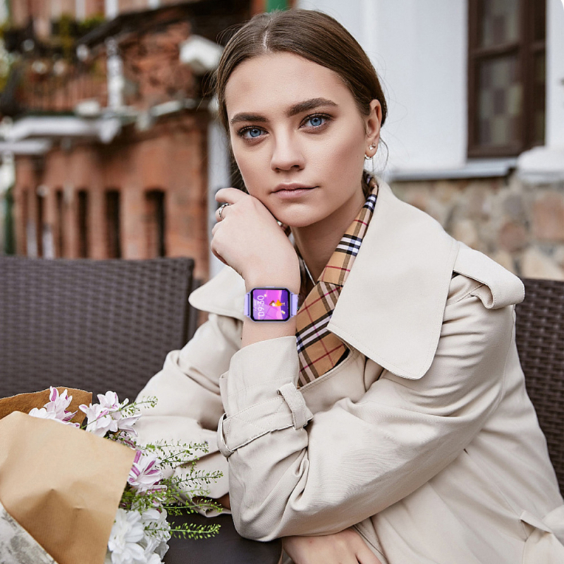 WLNGWEAR Y79 спортен смарт часовник с мониторинг на сърдечния ритъм, измерване на кръвното налягане, мониторинг на съня, водоустойчив за плуване и смарт известия