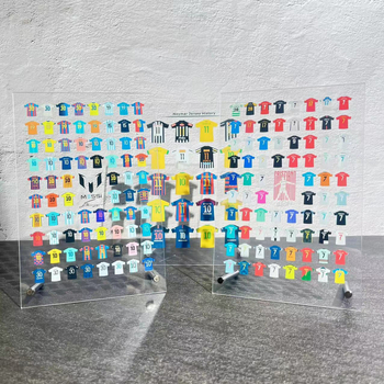 Suport de birou din acrilic – colecția de carieră Messi și Ronaldo, personalizare, logo tipărit, fotbal