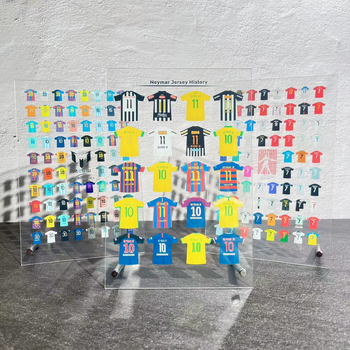 Suport de birou din acrilic – colecția de carieră Messi și Ronaldo, personalizare, logo tipărit, fotbal