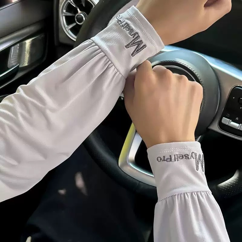 Rukavi za ruke s rukavicama, Zaštita od sunca, Led silk tkanina, Slobodan oversize kroj, Ljeto – vožnja biciklom i ribolov (poliestera + viskoza)