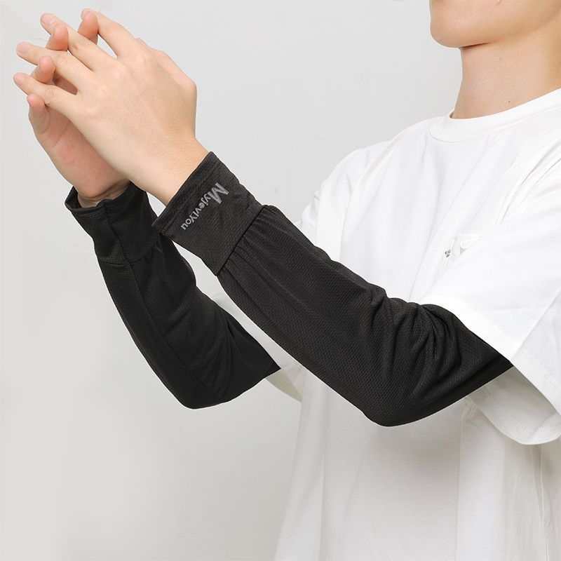 Rukavi za ruke s rukavicama, Zaštita od sunca, Led silk tkanina, Slobodan oversize kroj, Ljeto – vožnja biciklom i ribolov (poliestera + viskoza)