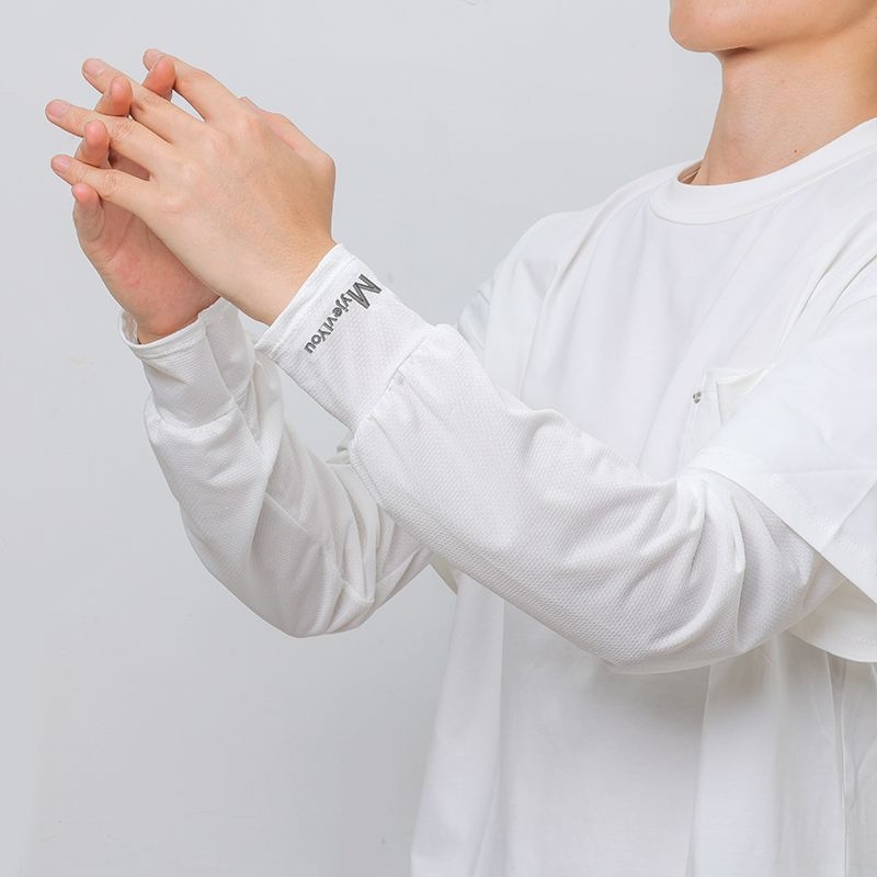 Rukavi za ruke s rukavicama, Zaštita od sunca, Led silk tkanina, Slobodan oversize kroj, Ljeto – vožnja biciklom i ribolov (poliestera + viskoza)
