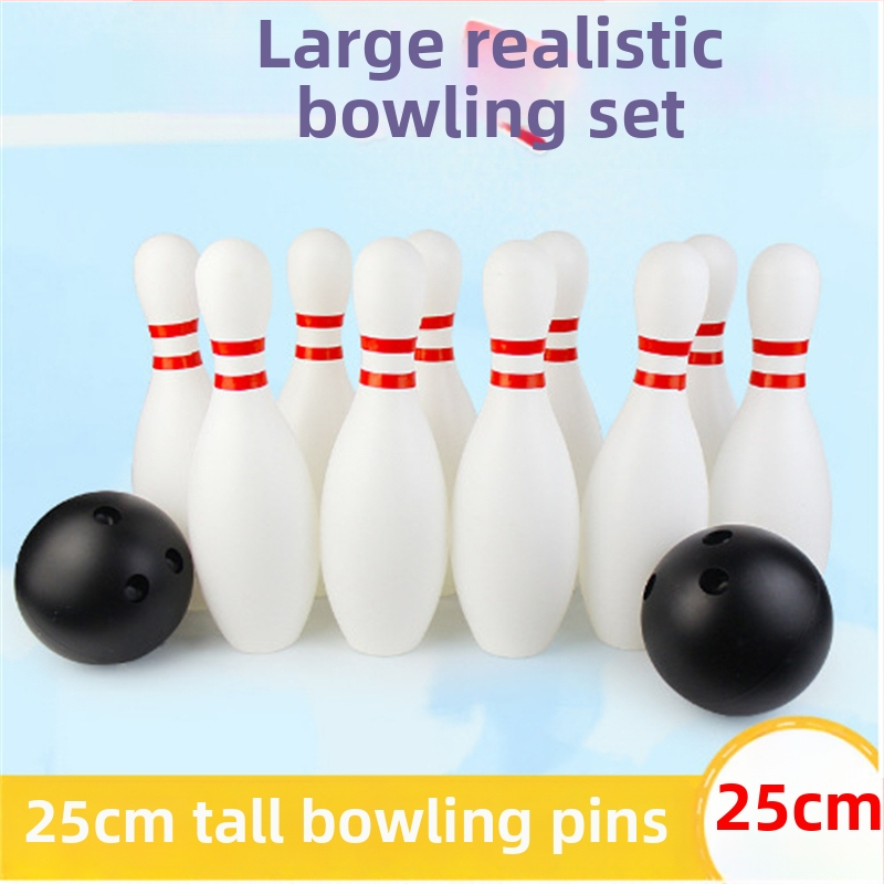 Vonku bowlingová hračka – masívne drevo, hra pre rodičov a deti v materskej škole, pomôcka na tímové budovanie pre dospelých