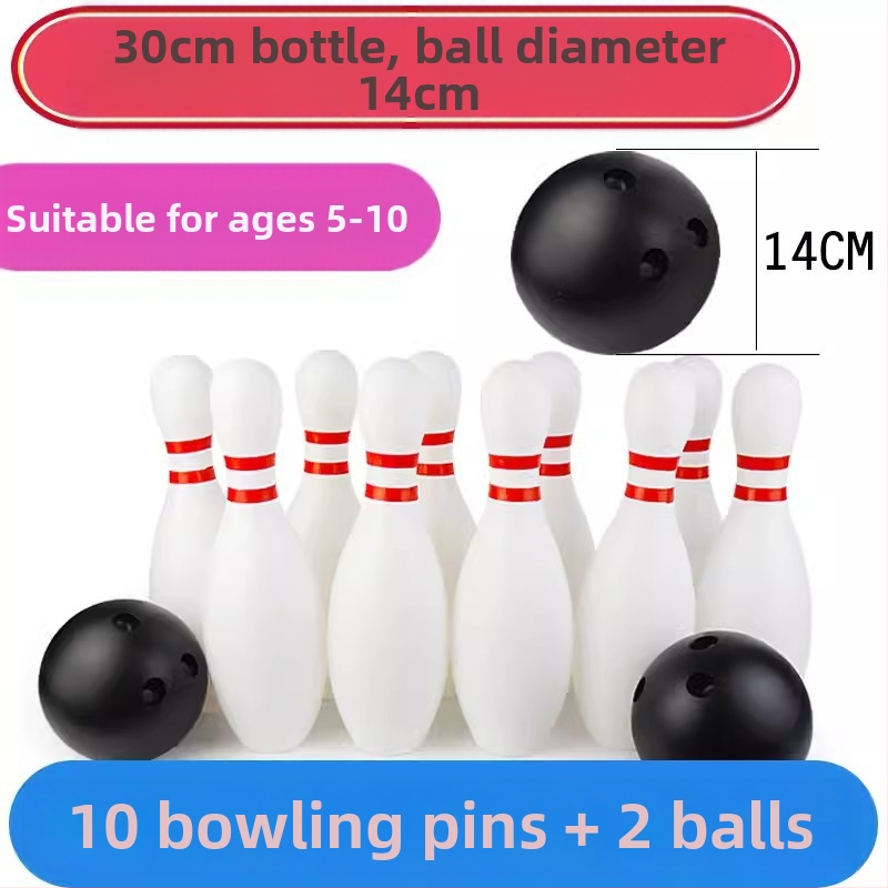 Vonku bowlingová hračka – masívne drevo, hra pre rodičov a deti v materskej škole, pomôcka na tímové budovanie pre dospelých