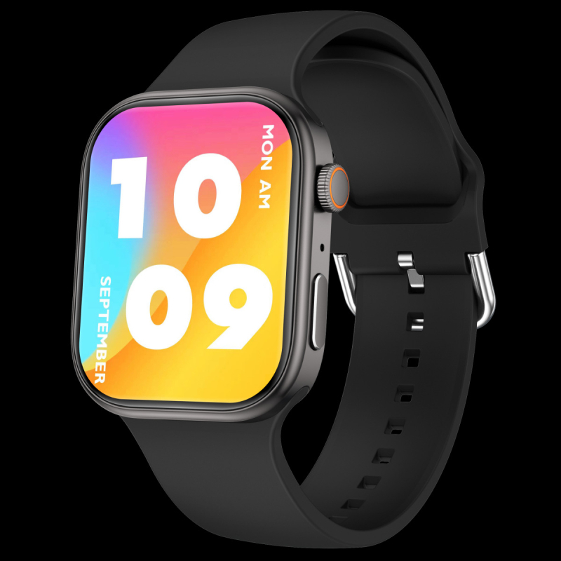 Smartwatch με κλήσεις Bluetooth και έλεγχο αφής-κουμπιού (IPS HD οθόνη, παρακολούθηση καρδιακών παλμών, παρακολούθηση ύπνου, διάρκεια μπαταρίας 7–14 ημερών, λουράκι από σιλικόνη)