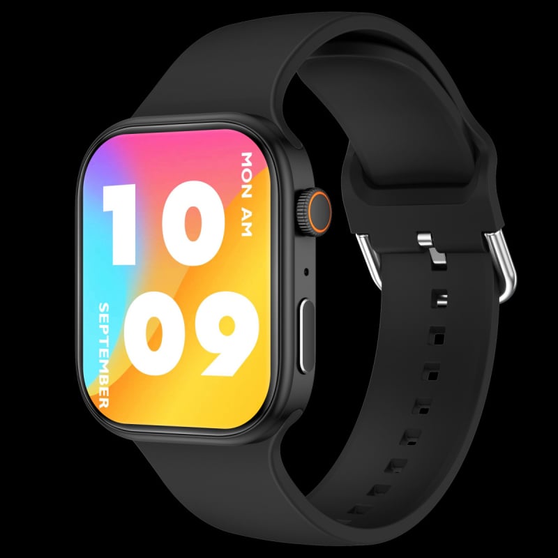 Smartwatch με κλήσεις Bluetooth και έλεγχο αφής-κουμπιού (IPS HD οθόνη, παρακολούθηση καρδιακών παλμών, παρακολούθηση ύπνου, διάρκεια μπαταρίας 7–14 ημερών, λουράκι από σιλικόνη)