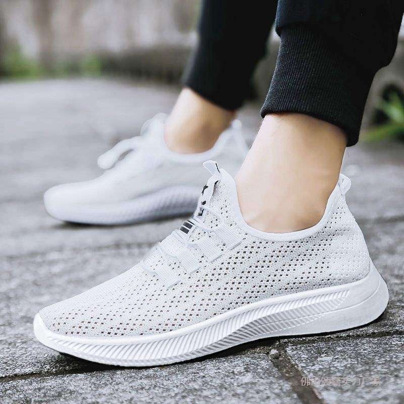 Adidași din plasă respirabili pentru bărbați, vară – casual sport cu șireturi, partea superioară din bumbac cu căptușeală din plasă, talpă PVC, anti-derapare