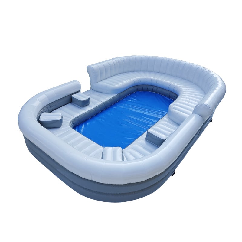 Външен басейн с дебел PVC, диван-стил — подвижен надуваем басейн за плуване и воден парк