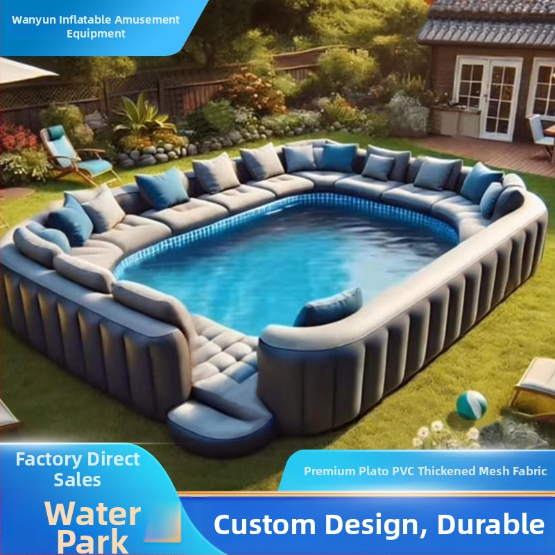 Vonkajší hrubý PVC gaučový bazén – odnímateľný nafukovací bazén na plávanie a vodný park