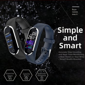 M8 pametna narukvica: praćenje srčanog ritma, sna i zasićenosti kisikom, brojač koraka, obavijesti o porukama