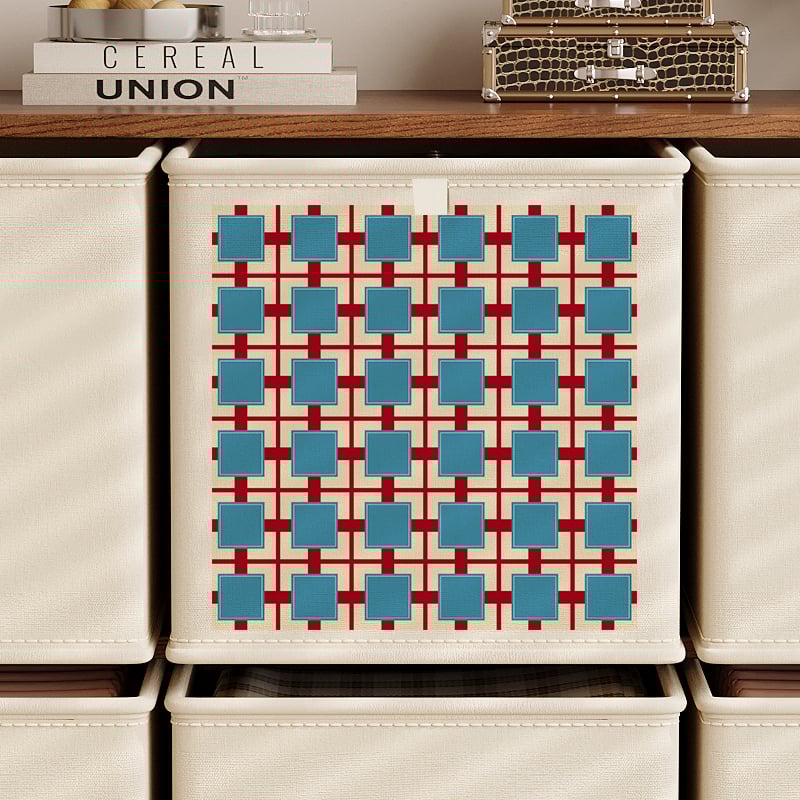 Сгъваема платнена кутия за съхранение, мультяшен принт, капацитет 10–20 л, преносима, без капак, за гардероб