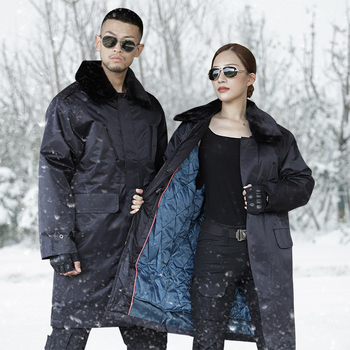 Téli vastagított katonai pamut kabát, uniszex, hosszú, védő munkaruházat, pamut–szövet, légáteresztő, meleg, vízálló és szélálló