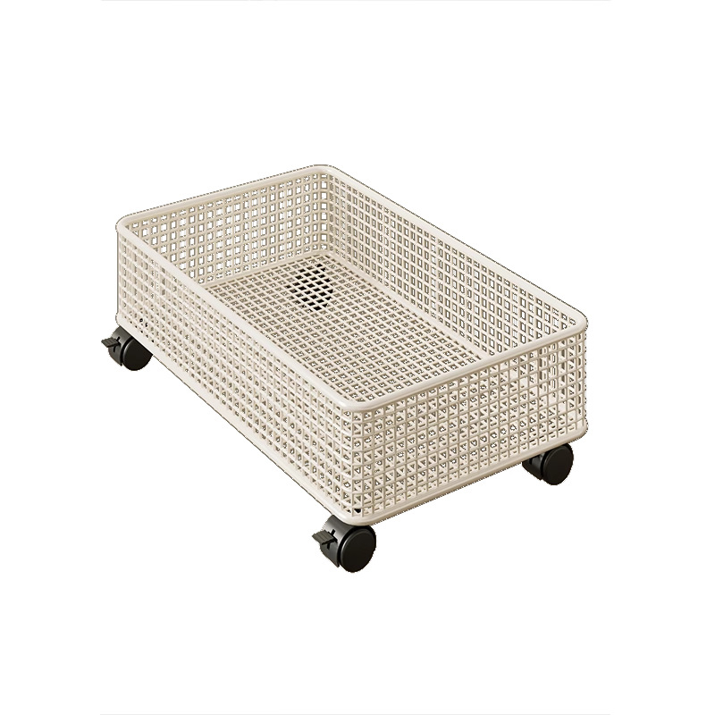 Ágy alatti fém tárolódoboz kerekkel, lapos kihúzható szekrény, 0–5 L kapacitás