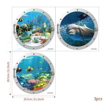 Αυτοκόλλητα μπανιέρας με χελώνα και φάλαινα δημιουργικά, σειρά JS-N, εξατομικευμένα αυτοκόλλητα τοίχου για διακόσμηση μπάνιου