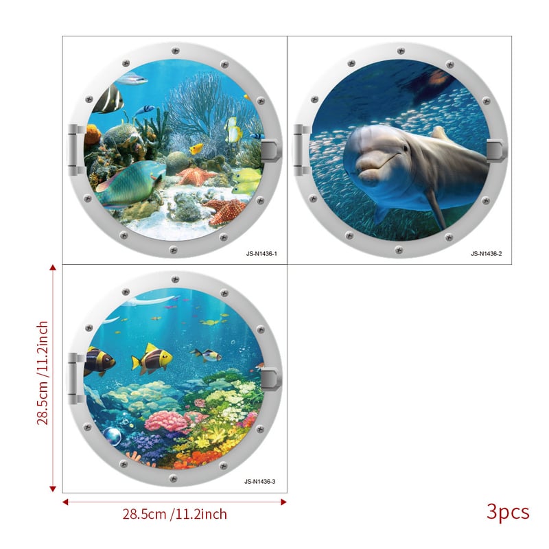 Αυτοκόλλητα μπανιέρας με χελώνα και φάλαινα δημιουργικά, σειρά JS-N, εξατομικευμένα αυτοκόλλητα τοίχου για διακόσμηση μπάνιου