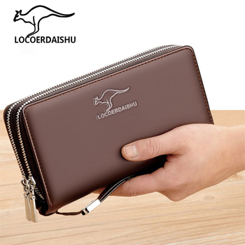 Επίσημο αυθεντικό ανδρικό πορτοφόλι, μακριά τσάντα, ανδρική τσάντα τηλεφώνου, τσάντα clutch, ανδρική μακριά τσάντα με φερμουάρ και πολλαπλές υποδοχές καρτών