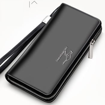 Επίσημο αυθεντικό ανδρικό πορτοφόλι, μακριά τσάντα, ανδρική τσάντα τηλεφώνου, τσάντα clutch, ανδρική μακριά τσάντα με φερμουάρ και πολλαπλές υποδοχές καρτών