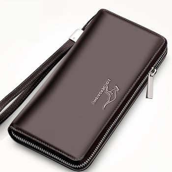 Επίσημο αυθεντικό ανδρικό πορτοφόλι, μακριά τσάντα, ανδρική τσάντα τηλεφώνου, τσάντα clutch, ανδρική μακριά τσάντα με φερμουάρ και πολλαπλές υποδοχές καρτών