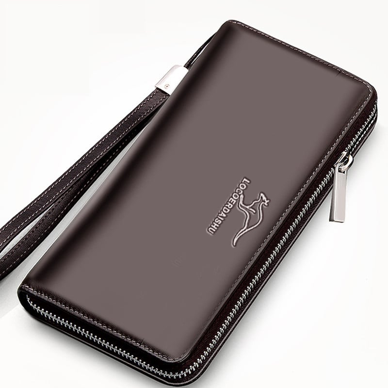 Επίσημο αυθεντικό ανδρικό πορτοφόλι, μακριά τσάντα, ανδρική τσάντα τηλεφώνου, τσάντα clutch, ανδρική μακριά τσάντα με φερμουάρ και πολλαπλές υποδοχές καρτών