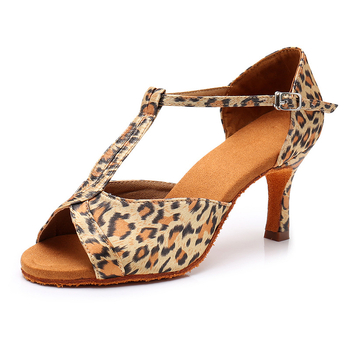 Νέα γυναικεία λάτιν παπούτσια, μαλακή σόλα με μεσαίο τακούνι, μαύρα, ψηλοτάκουνα παπούτσια ενηλίκων για χορό ballroom cha-cha-cha