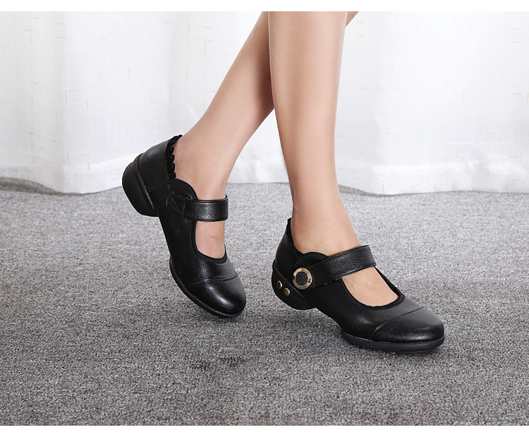 Γυναικεία παπούτσια χορού για ενήλικες, με μαλακές σόλες, αναπνεύσιμα, παπούτσια χορού εξωτερικού χώρου, με μεσαίο τακούνι, αντιολισθητικά, παπούτσια χορού ballroom, dropshipping.