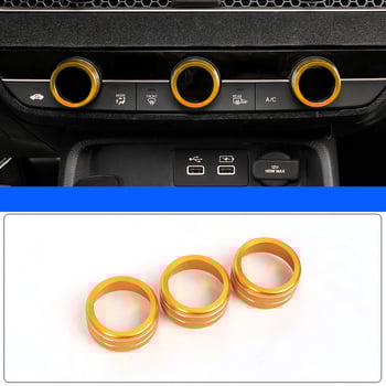 Κατάλληλο για δακτύλιο κουμπιού κλιματισμού Honda Civic 11ης γενιάς, κομψό διακοσμητικό δακτύλιο για τον αεραγωγό CR-V 2023