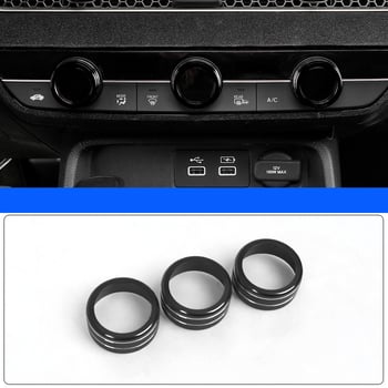 Κατάλληλο για δακτύλιο κουμπιού κλιματισμού Honda Civic 11ης γενιάς, κομψό διακοσμητικό δακτύλιο για τον αεραγωγό CR-V 2023