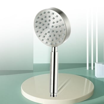 Ръчна душ глава, 304 неръждаема стомана с шлифована повърхност, стенен монтаж, дъждовна функция, Berlin марка, модел ръчен душ, номинално налягане 1.0