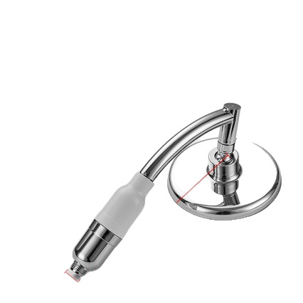 Ръчна душ глава с горна струя – ABS, четириточков монтаж, 0–90°C