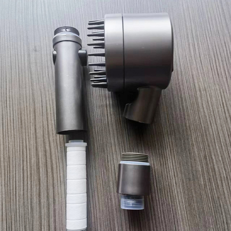 Душ глава с налягане за домашна употреба със филтър, ABS материал, стенно монтиране, масаж и дъждовен режим, номинално налягане 5 кг.