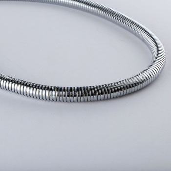 Ručni tuš šlauf, elektroplakiran nehrđajući čelik, otporan na eksplozije, EPDM unutarnja cijev s najlonskim vlaknom, radna temperatura 10–90°C, nominalni tlak 15 kg