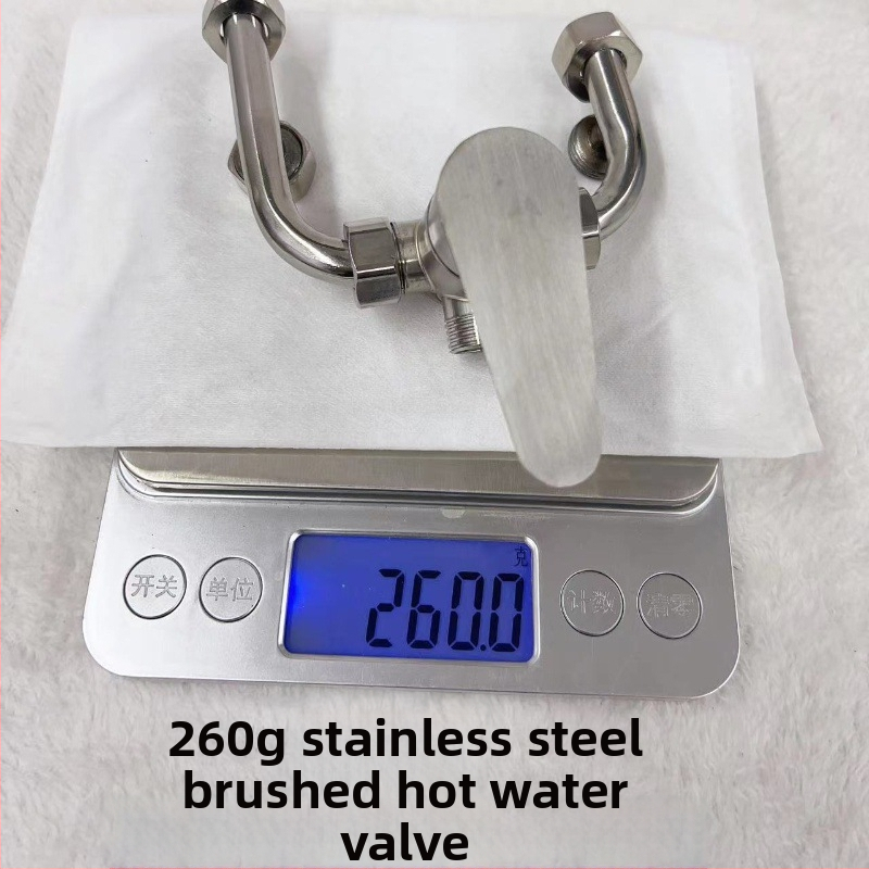 Keverný ventil z nehrdzavejúcej ocele 304 pre bojler a sprchový kohút, povrchová montáž, 0–99°C, vstup/výstup Ø4 mm