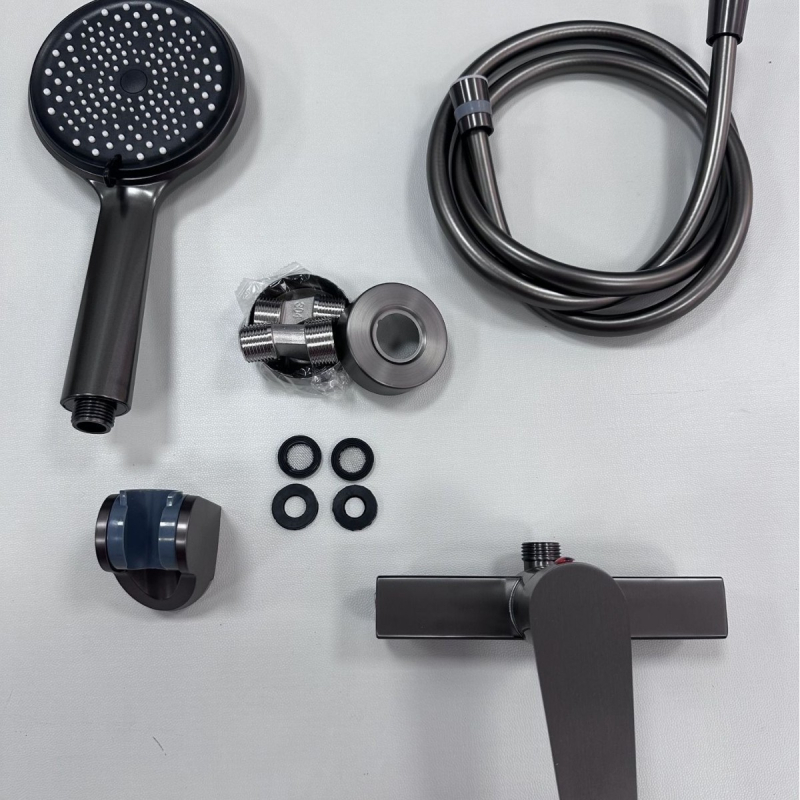 Set tuša – Nehrđajući čelik, kišna funkcija, moderan stil, okrugli oblik, prijenosno