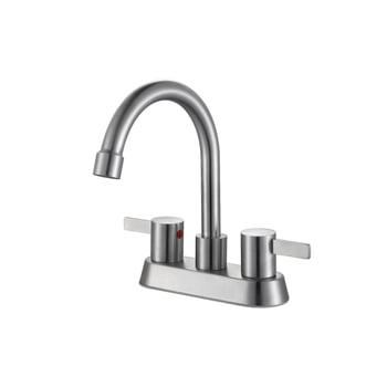 Robinet de chiuvetă din oțel inox 304, cu două găuri, model 511, cartuș cu nucleu ceramic din cupru