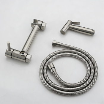 Set sprayer bidet pentru toaletă din oțel inoxidabil 304, montaj pe perete, robinet amestec cu disc ceramic, 1,6 MPa, 4–90 °C