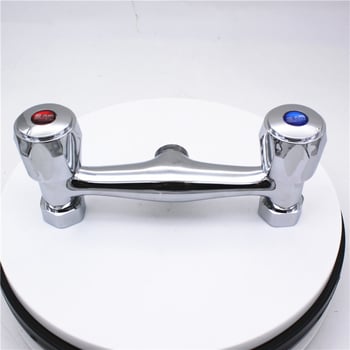 Supapă de amestec pentru duș încastrată în perete, cu două mânere, corp din cupru și nucleu ceramic din cupru, 90°C maxim