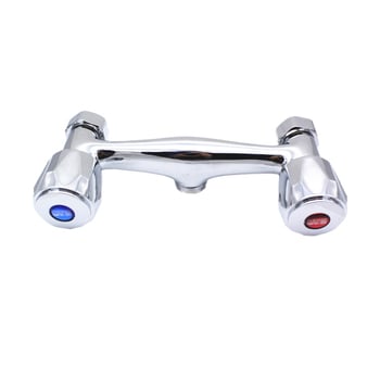 Supapă de amestec pentru duș încastrată în perete, cu două mânere, corp din cupru și nucleu ceramic din cupru, 90°C maxim