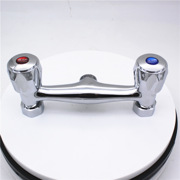 Supapă de amestec pentru duș încastrată în perete, cu două mânere, corp din cupru și nucleu ceramic din cupru, 90°C maxim