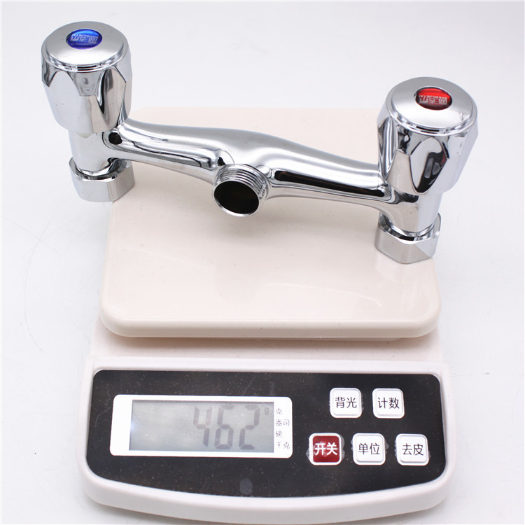 Supapă de amestec pentru duș încastrată în perete, cu două mânere, corp din cupru și nucleu ceramic din cupru, 90°C maxim