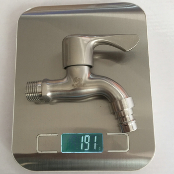 304 rozsdamentes acél mosógép vízcsap, falra szerelt, modell 234222, gyorsnyitás, 0-90°C, 0.8 MPa