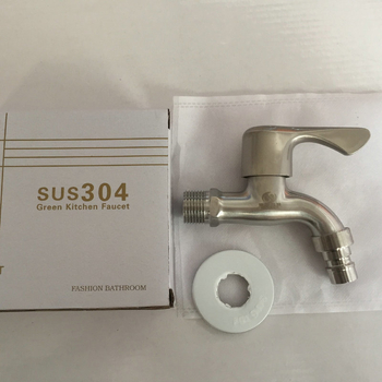 304 rozsdamentes acél mosógép vízcsap, falra szerelt, modell 234222, gyorsnyitás, 0-90°C, 0.8 MPa