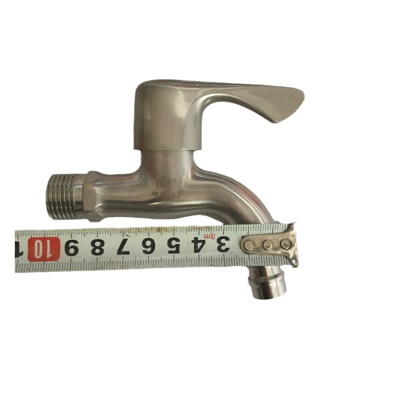 304 rozsdamentes acél mosógép vízcsap, falra szerelt, modell 234222, gyorsnyitás, 0-90°C, 0.8 MPa